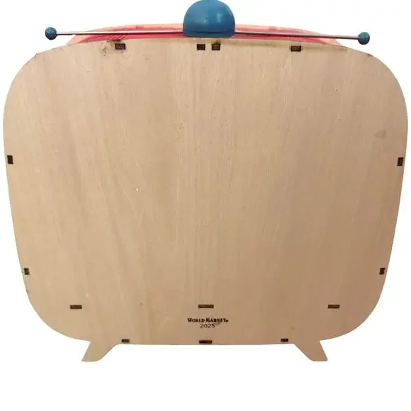 Mid-Century Modern Atomic Cat TV Set Light Up Christmas Decor Laser Cut Wood NEW - Picture 5 of 5